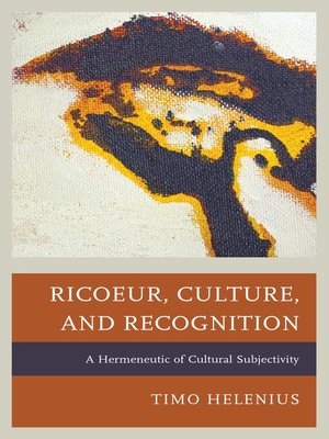 cover image of Ricoeur, Culture, and Recognition